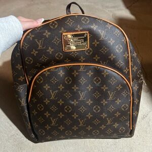 Louis Vuitton Brown and Tan Monogram Backpack